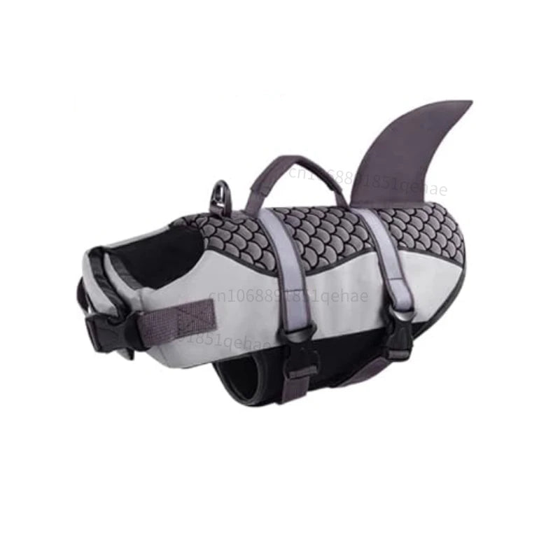 Gilet de Sauvetage Requin pour Chien – Flottabilité & Visibilité Maximale 🐶🦈🌊💛