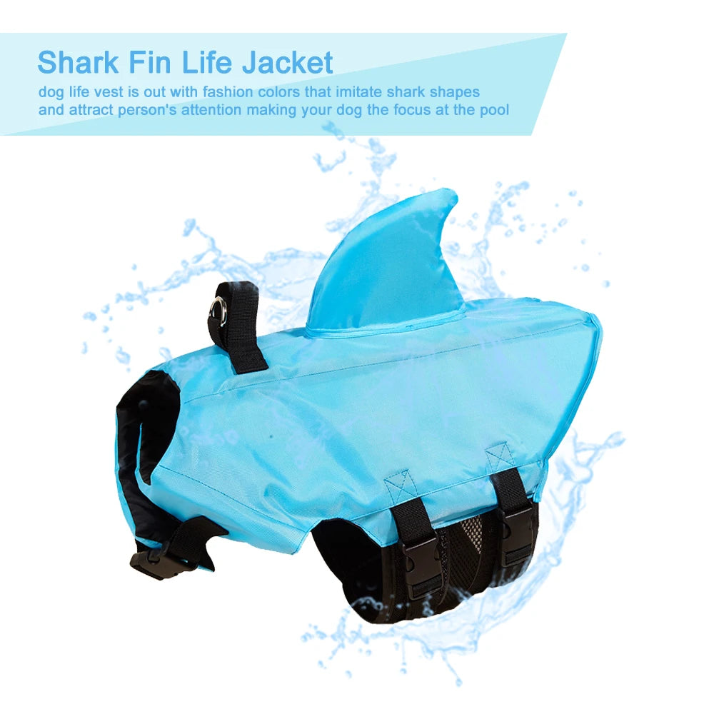 Shark Life Vest – Enhanced Buoyancy & Maximum Safety 🐶🦈🌊💛