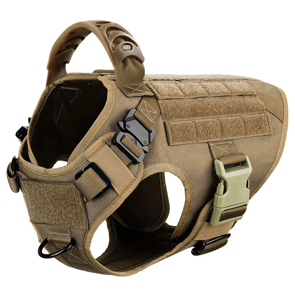 Reinforced Nylon Tactical Harness – Maximum Control & Durability 🐕💪