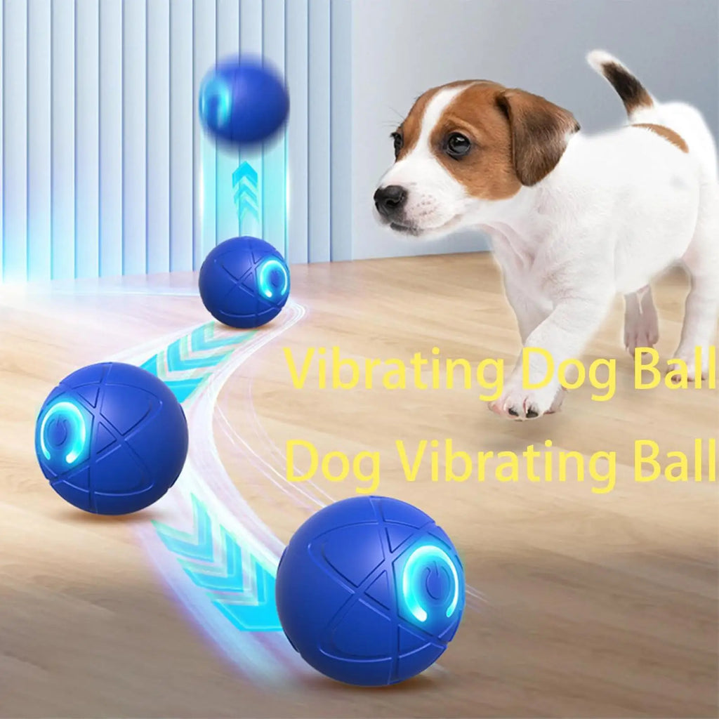 Automatic LED Ball – Smart & Anti-Boredom Toy ⚡🐶💛