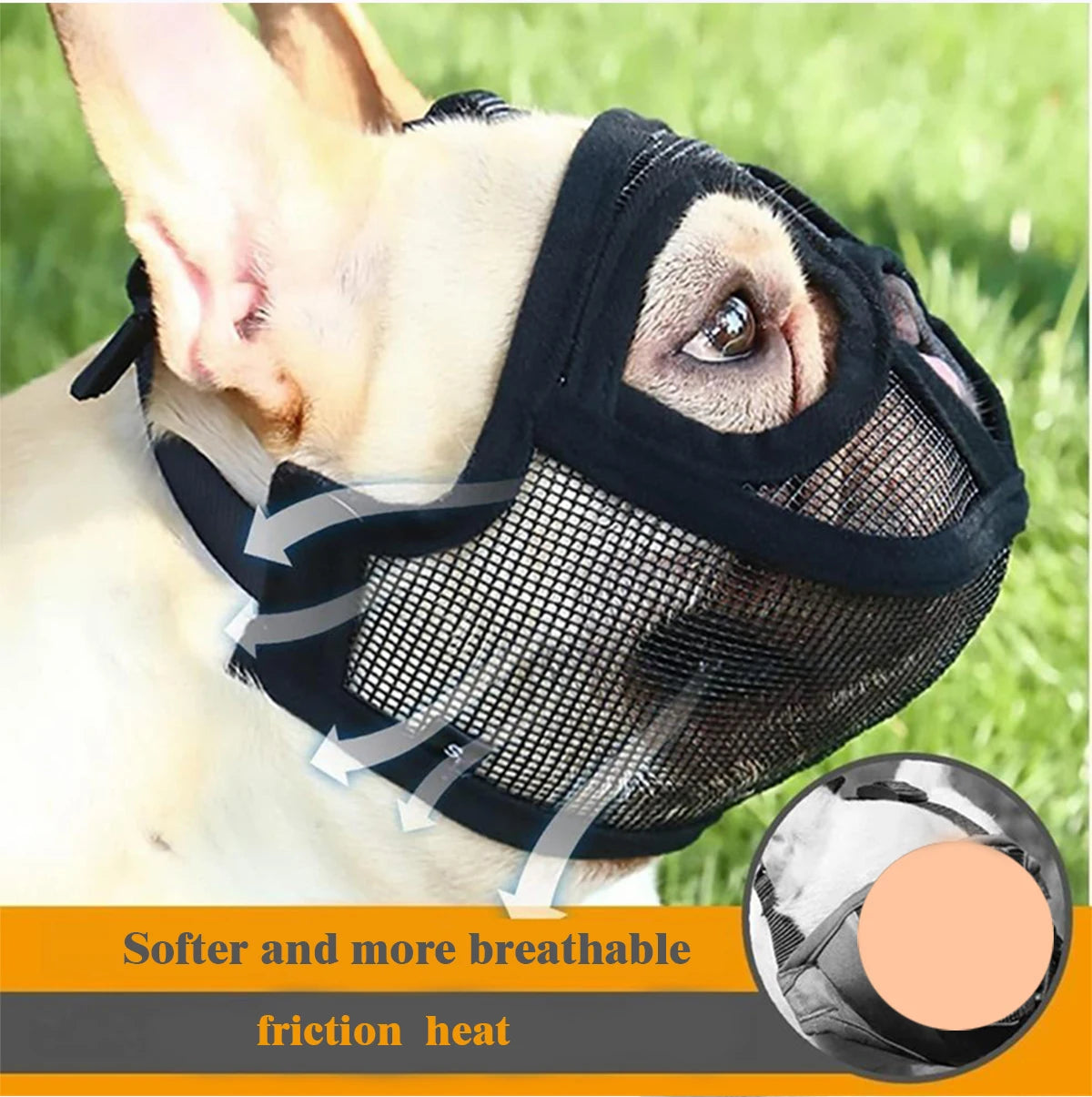 Comfort Muzzle Special Short Snout – Optimal Safety & Breathing 🐶🛑💛