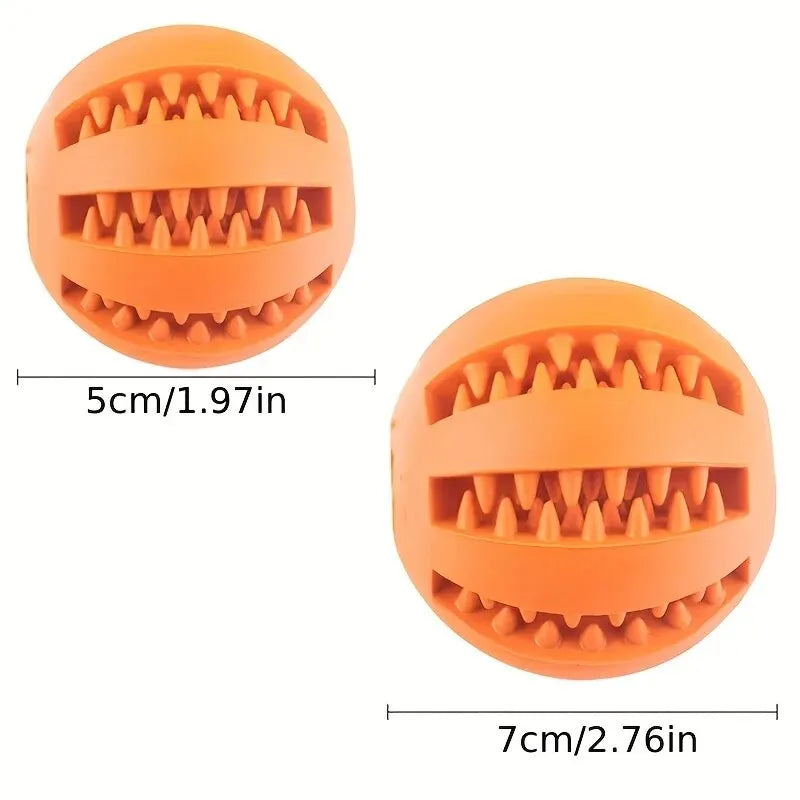 Comfort+ Stress Relief Ball for Dogs – Durable, Teeth Cleaning & Treat Dispenser 🐶🦷💛