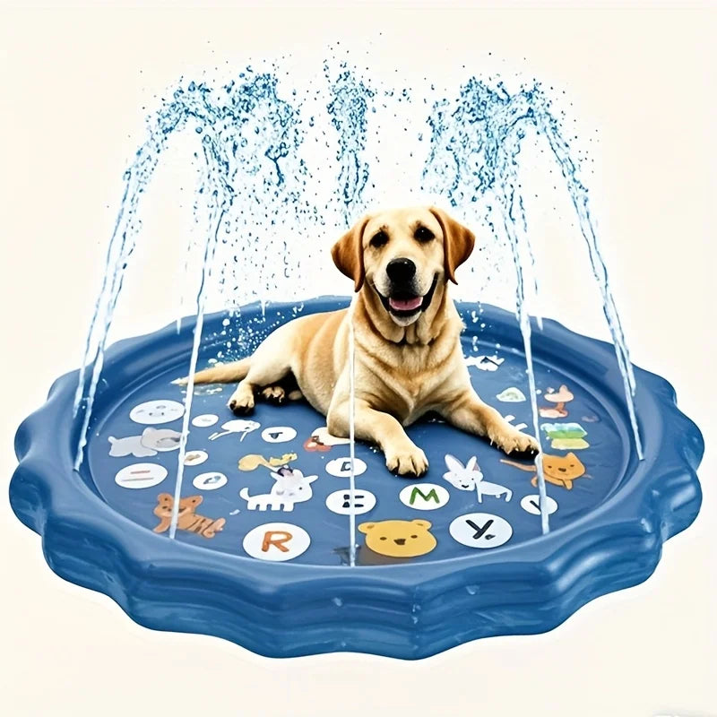 Tapis d’Eau Rafraîchissant – Jeu & Fraîcheur pour l’Été 💦☀️🐶