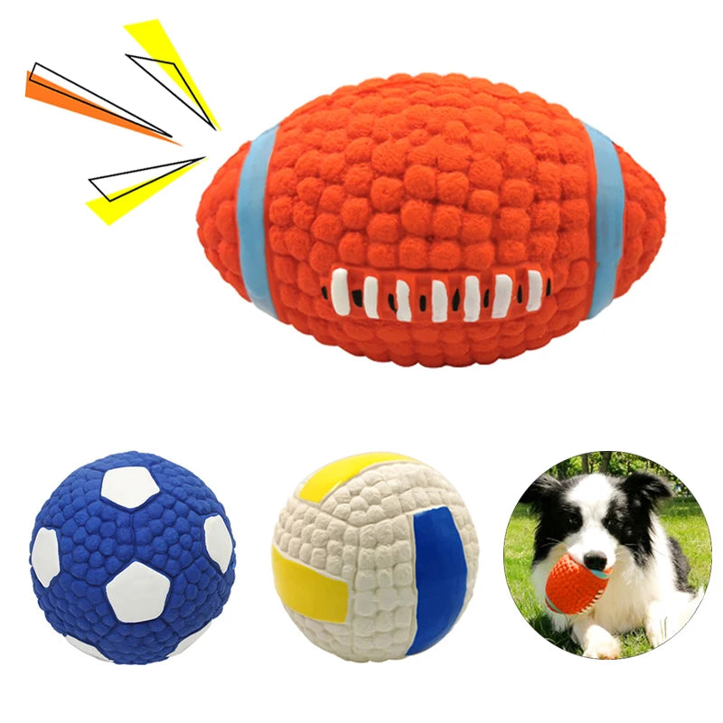 Ballon Sonore Sport – Jeu Actif & Plaisir Infini ⚽🐶💛