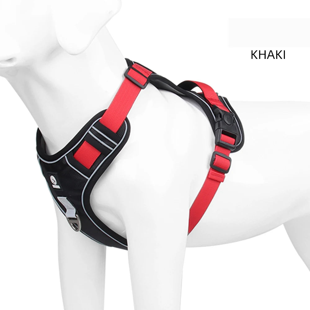 Reflective No-Pull Harness – Total Control & Safety 🐶💛