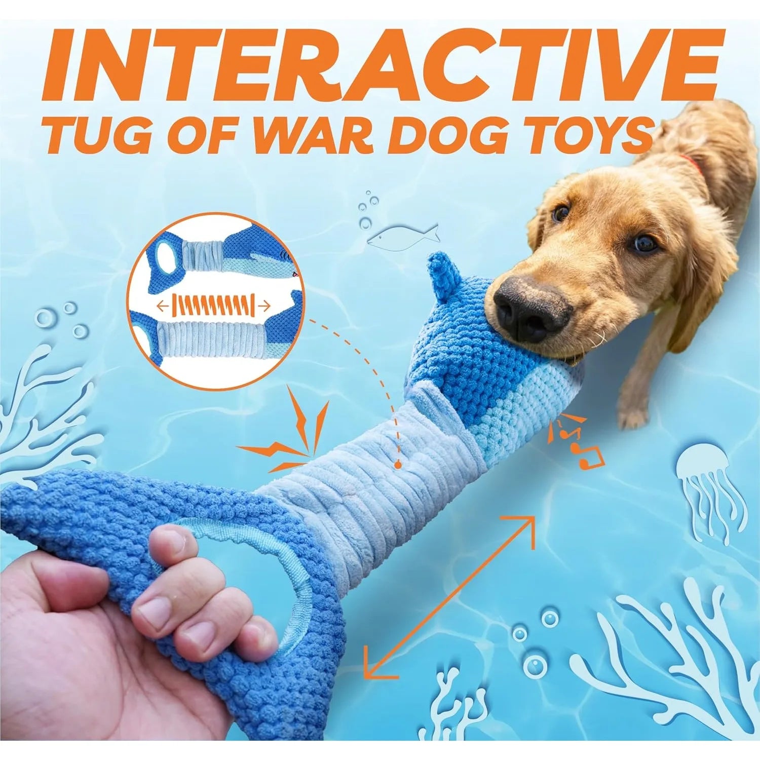 Squeaky Plush Toy – Anti-Boredom & Interactive Play 🐶🦴