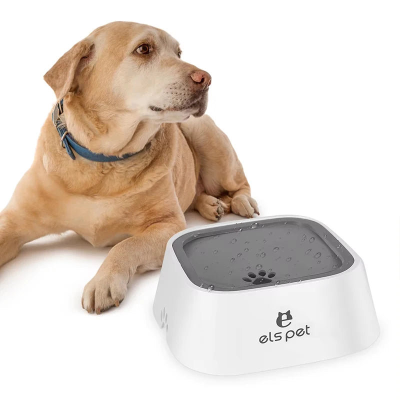Bol d’Eau Anti-Débordement Flottant – Hydratation Propre & Sans Dégâts 🚗🐶💛