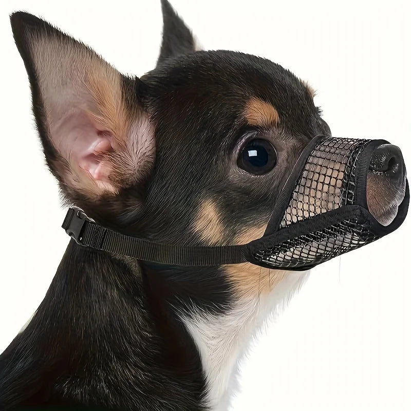 Fabric Anti-Bark Muzzle – Gentle & Lightweight Control 🐶🛑💛