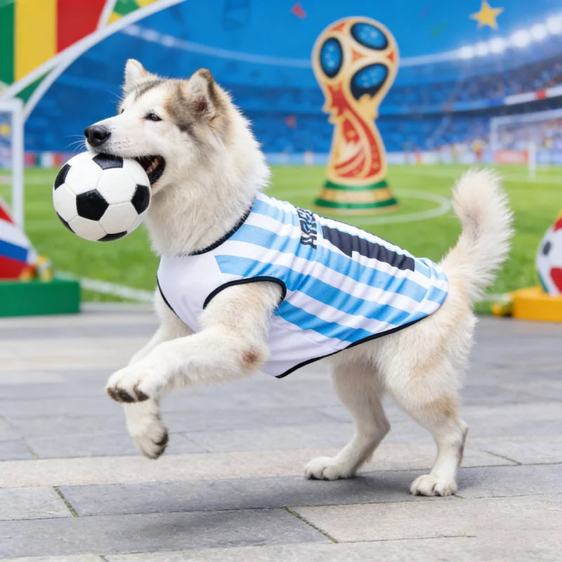 Breathable Summer Jersey – Sporty Style & Cool Comfort ⚽🐶💛