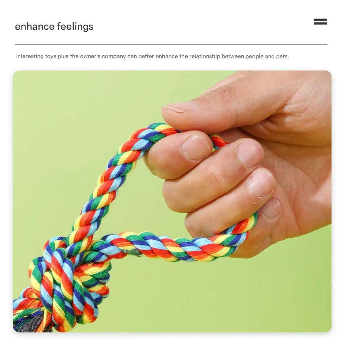 Dental Rope Ring – Resistant Cleaning & Play Toy 🐶🦷💛