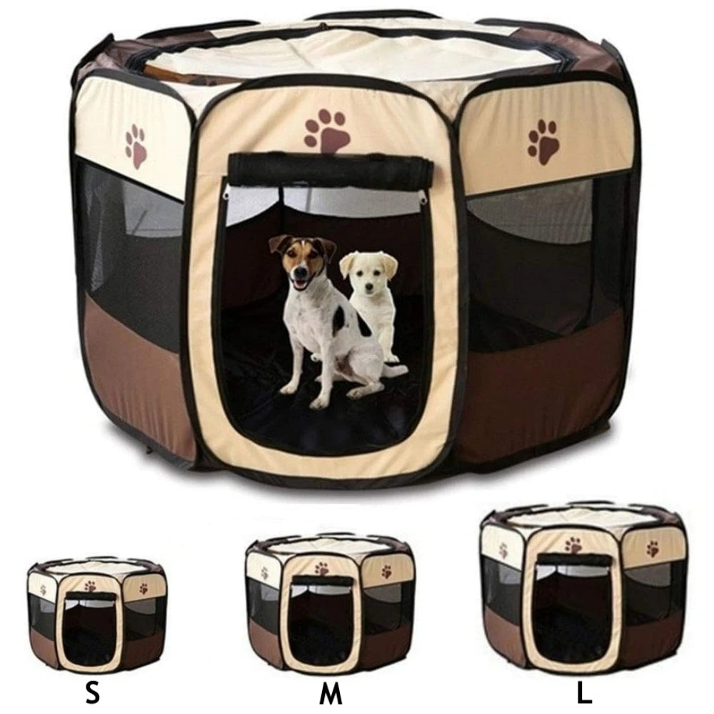 Foldable Tent for Dogs & Cats – Secure Space & Indoor/Outdoor Comfort