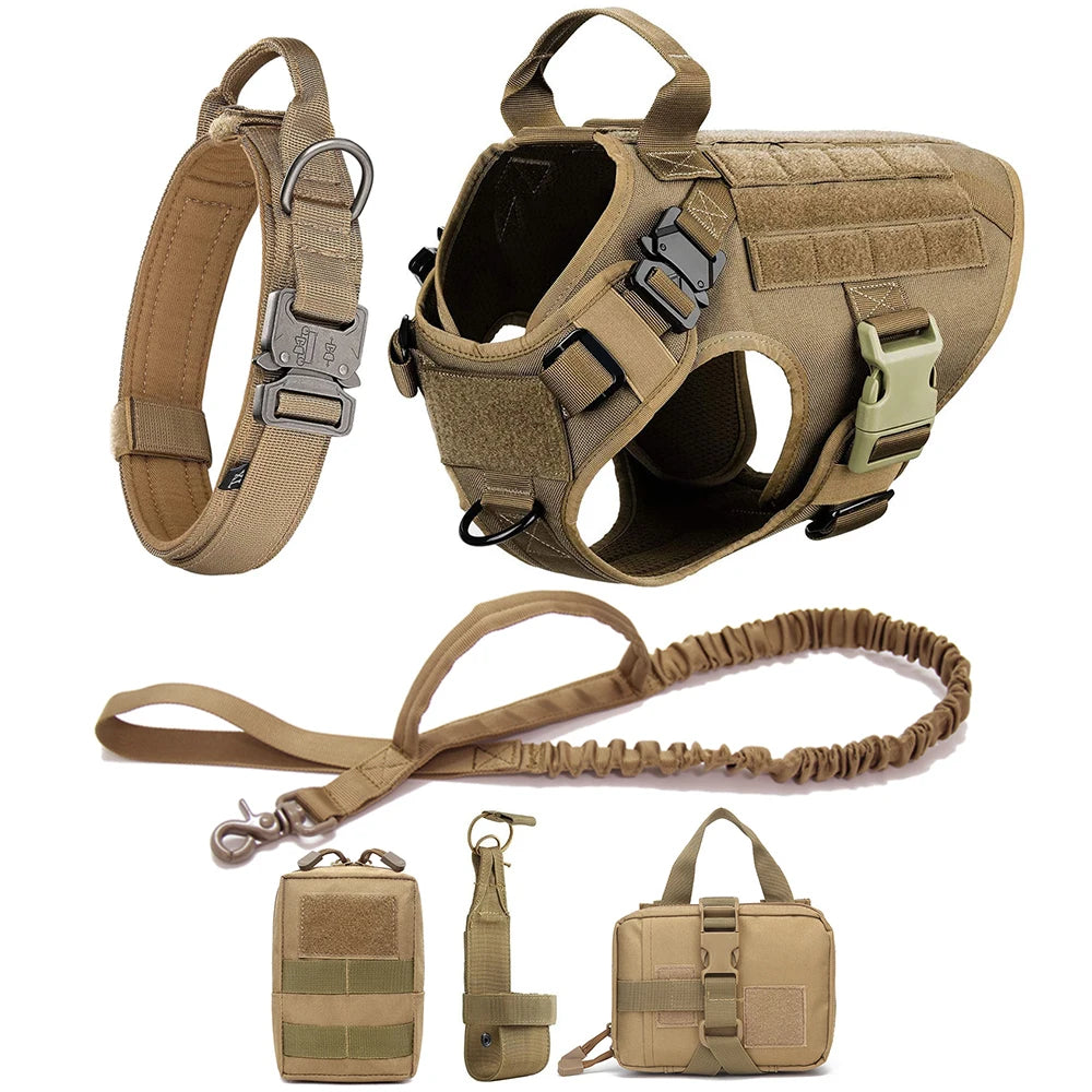 Pro Tactical Harness + Leash – Absolute Power & Control 🐶💛