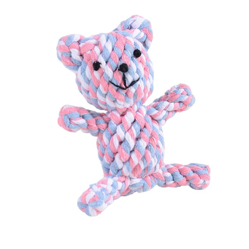 Cartoon Rope Toy – Durable & Interactive Play 🪢🐶💛