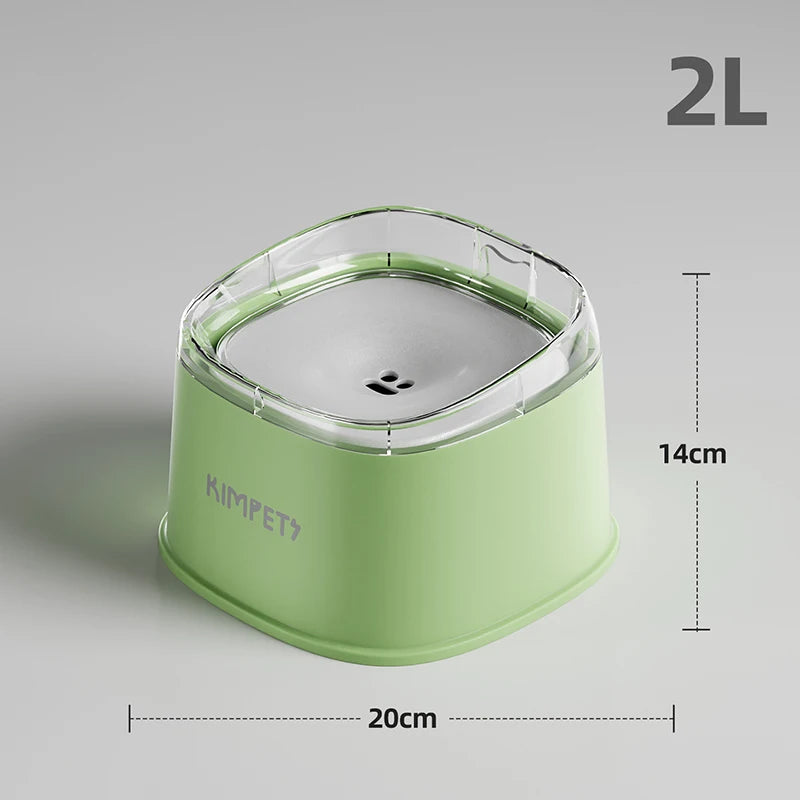 2L Anti-Spill Bowl – Clean Hydration & Smooth Drinking 🐶💛