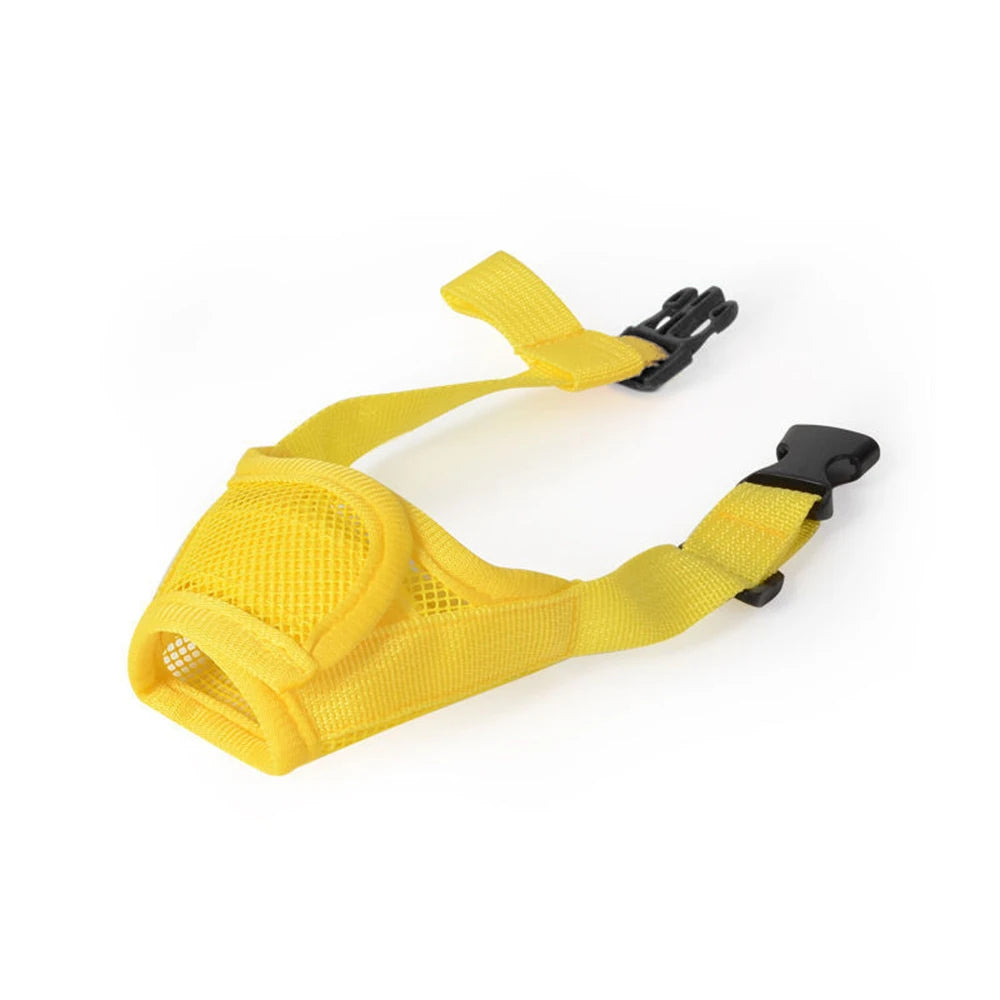 Breathable Anti-Bark Muzzle – Control & Safety 🐶🛑💛