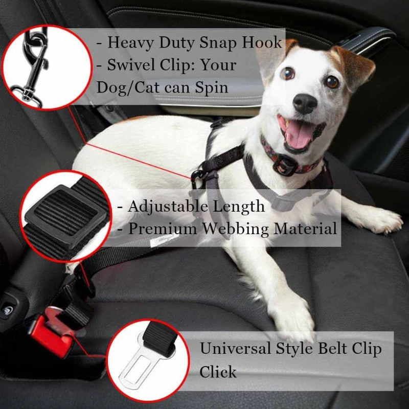 Ceinture de Sécurité Auto – Protection & Confort en Voiture 🚗🐶💛