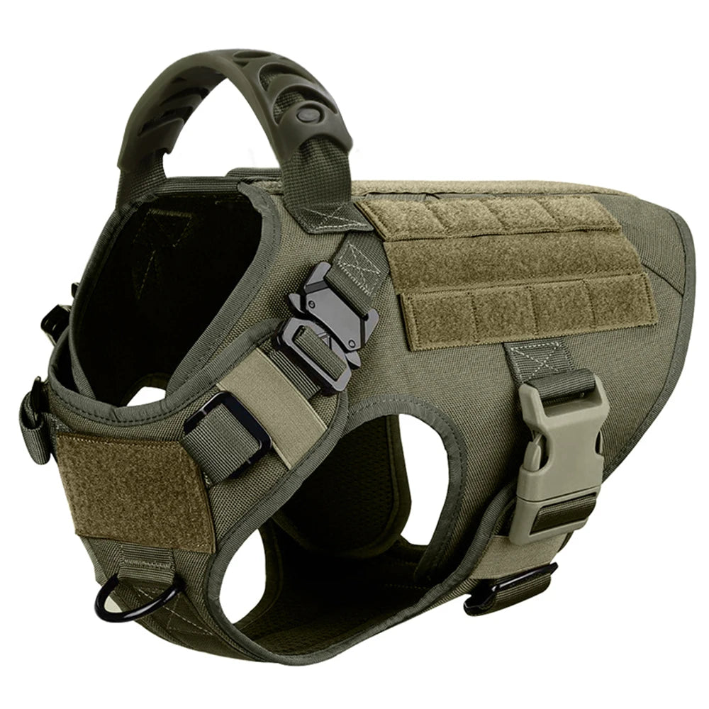 Reinforced Nylon Tactical Harness – Maximum Control & Durability 🐕💪