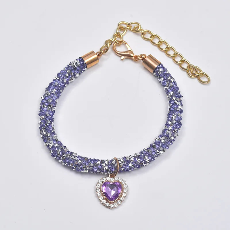 Luxury Crystal Collar – Elegance & Love 💎🐶💛