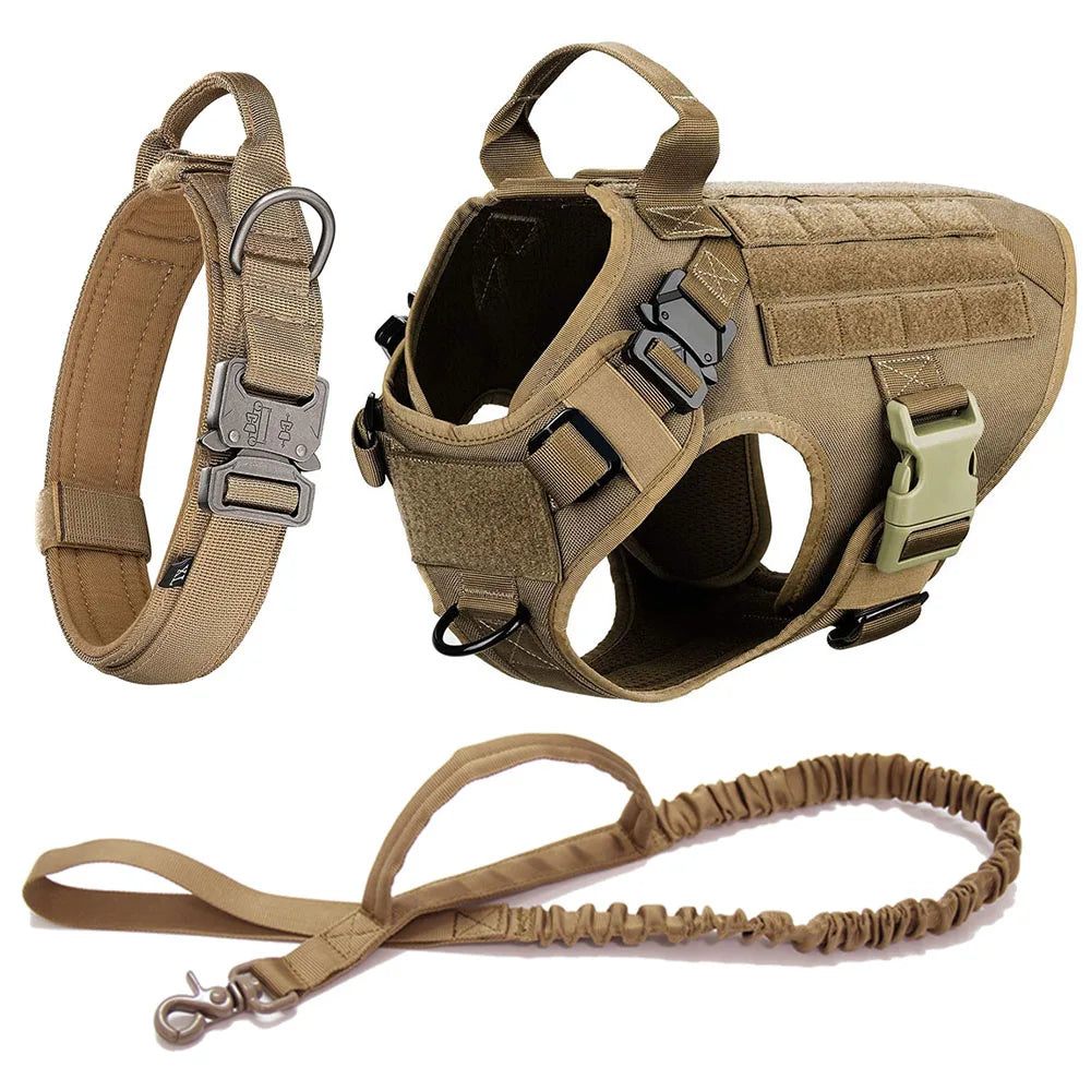 Pro Tactical Harness + Leash – Absolute Power & Control 🐶💛