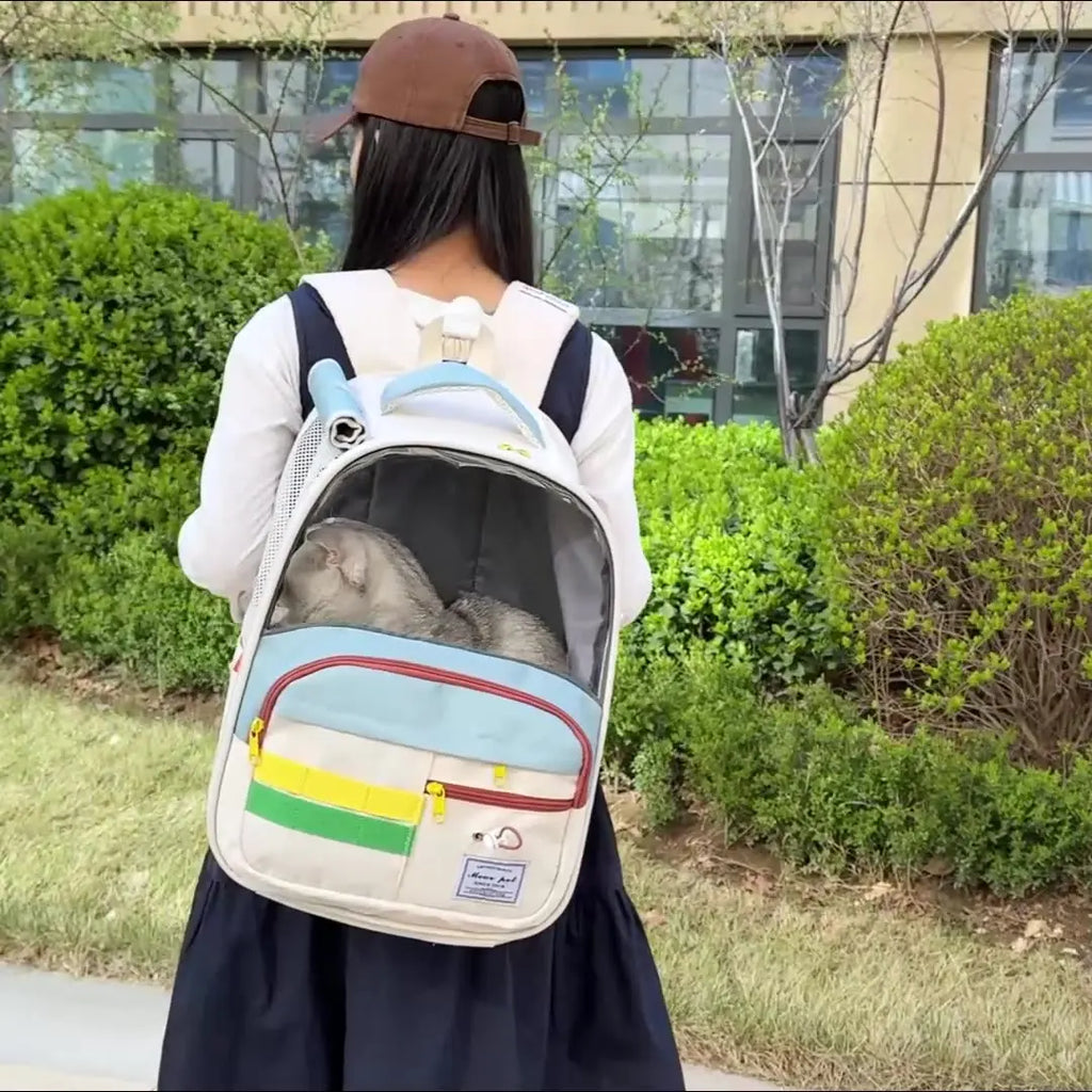 Sac à Dos Transport Confort+ – Respirant & Sécuritaire pour Chien 🐶💛