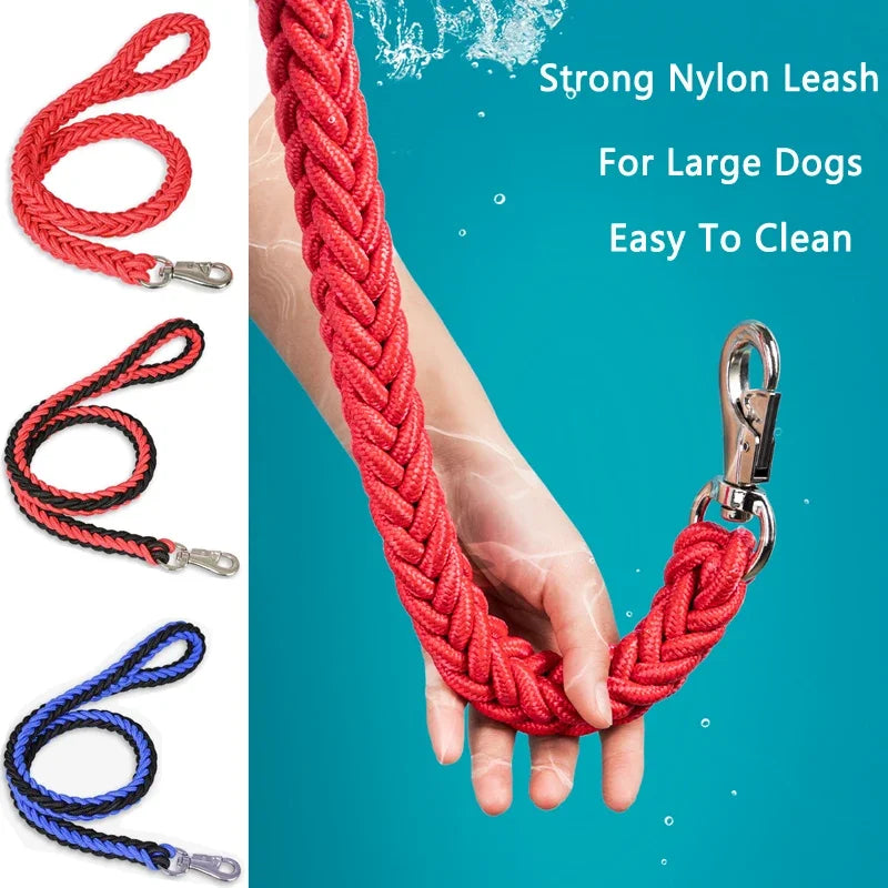 Ultra-Durable Braided Rope Leash – Absolute Power & Control 🐕🦺💪💛