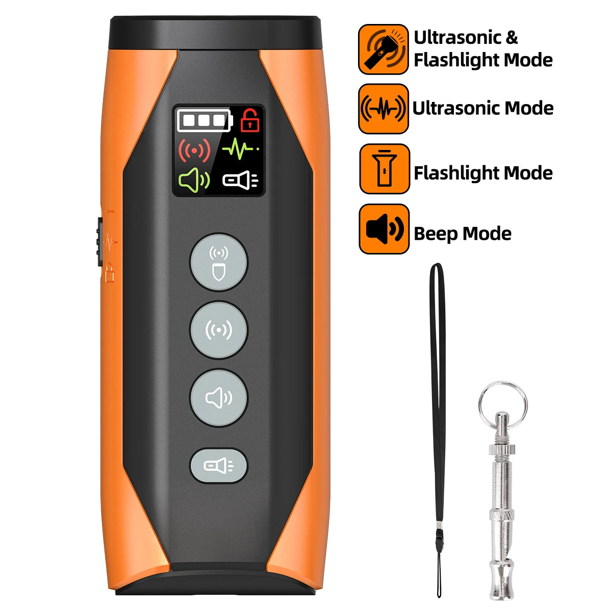 4-in-1 Ultrasonic Repellent – Anti-Bark & Smart Control 🐶🔊💛