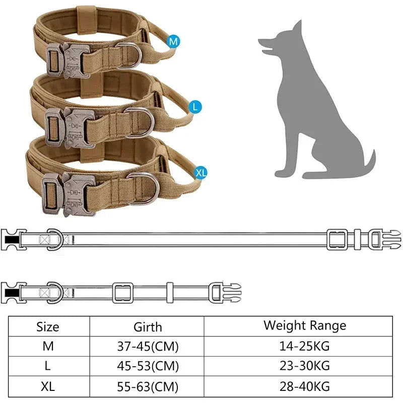 Collier Tactique Sport en Nylon – Contrôle & Résistance Optimale 🐕💪
