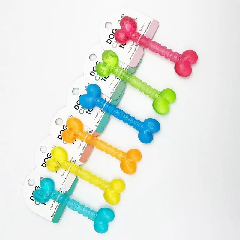 Duo Jouets Dentaires – Os & Anneau Anti-Ennui 🦴🔵🐶💛
