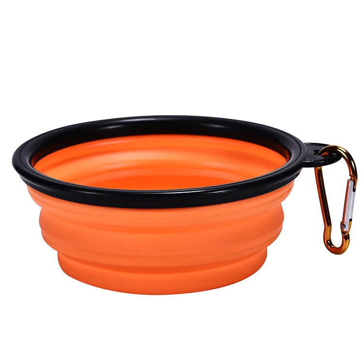 Anti-Spill Foldable Bowl – Mess-Free Hydration 🥣🐶💛