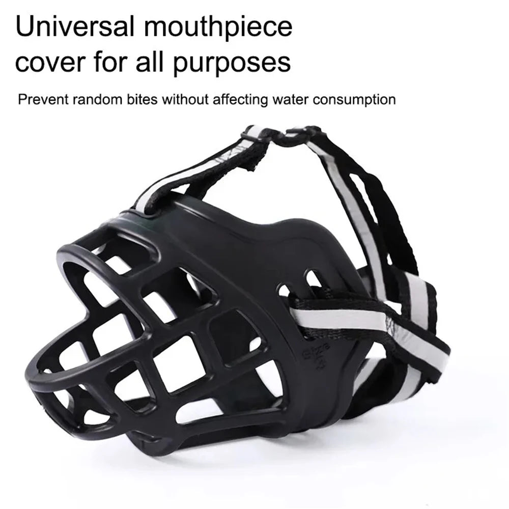 Museau Silicone Réfléchissant – Confort 360° & Sécurité Totale 🐶