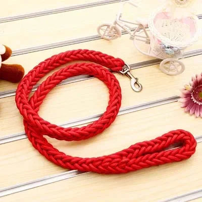 Ultra-Durable Braided Rope Leash – Absolute Power & Control 🐕🦺💪💛