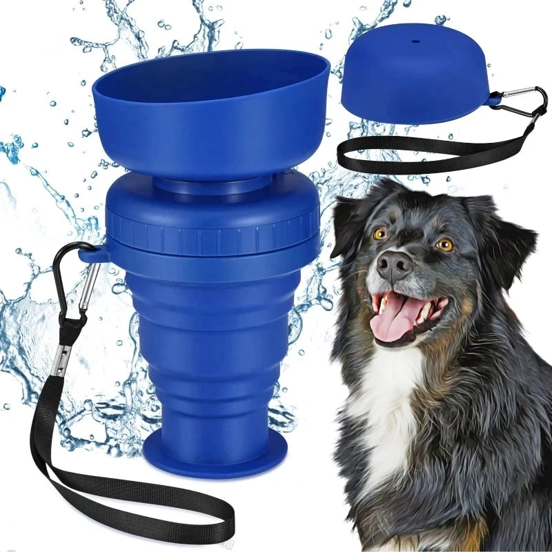 500ml Leakproof Foldable Bottle – Easy Hydration 🐶💧