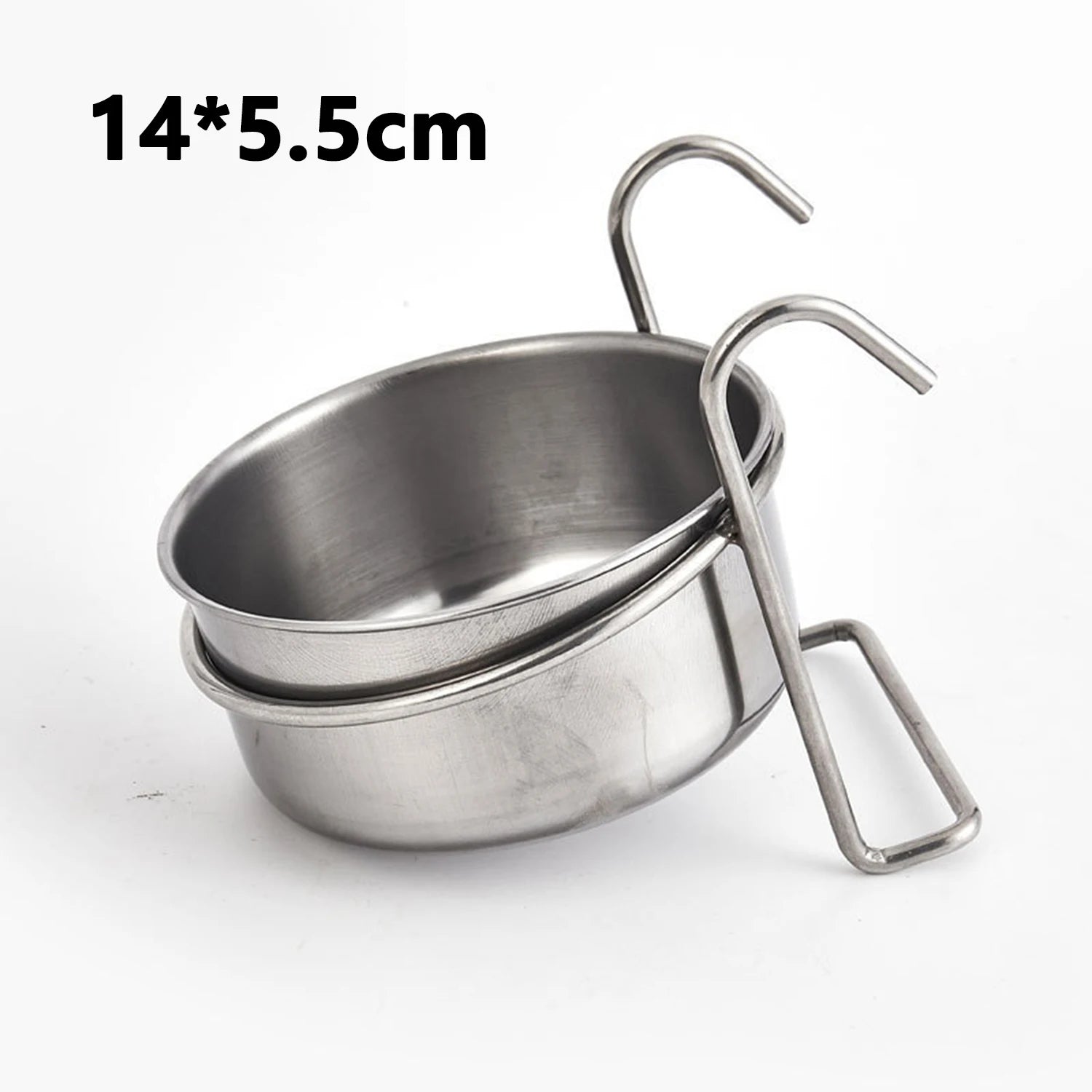 Bol Suspendu en Inox pour Cage – Fixation Solide & Repas Sans Renversement 🐾🥣