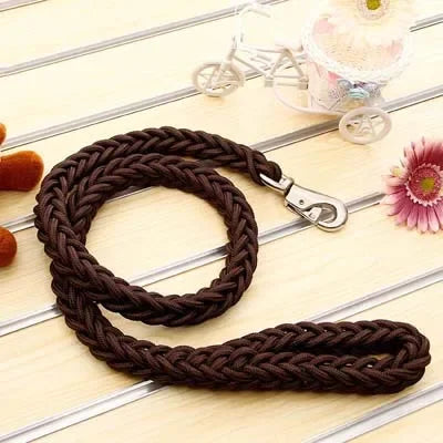 Ultra-Durable Braided Rope Leash – Absolute Power & Control 🐕🦺💪💛