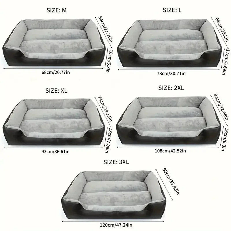 Waterproof Leather Bed – Luxury & Elegance 🛋️✨