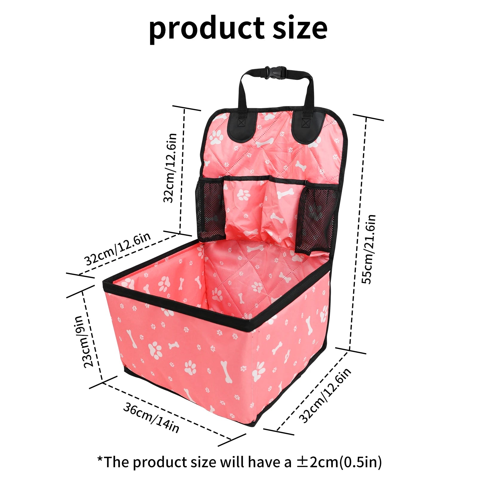 Comfort+ Car Seat for Dogs – Secure, Non-Slip & With Storage 🚗🐶💛
