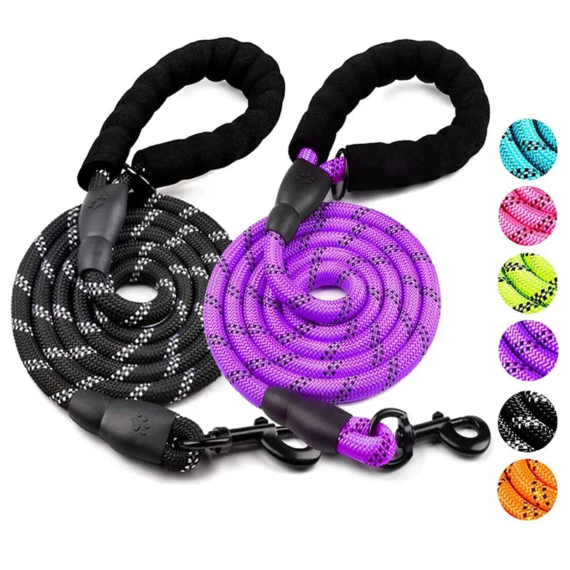 Ultra-Resistant Reflective Leash – Total Control & Safety 🐶💛