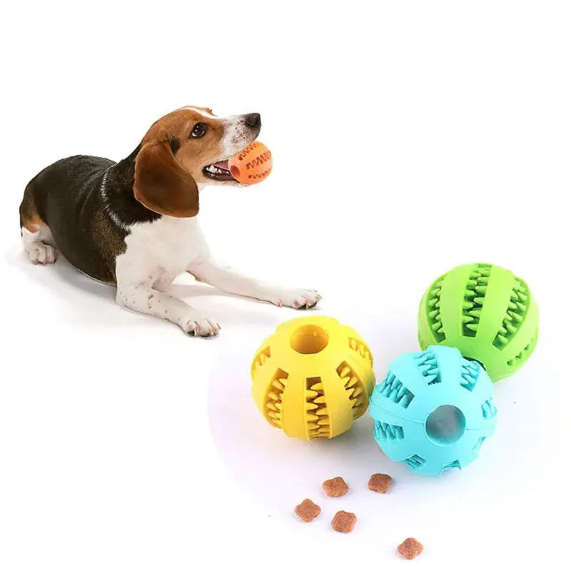 Comfort+ Stress Relief Ball for Dogs – Durable, Teeth Cleaning & Treat Dispenser 🐶🦷💛