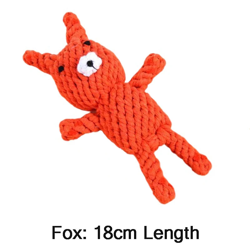 Cartoon Rope Toy – Durable & Interactive Play 🪢🐶💛