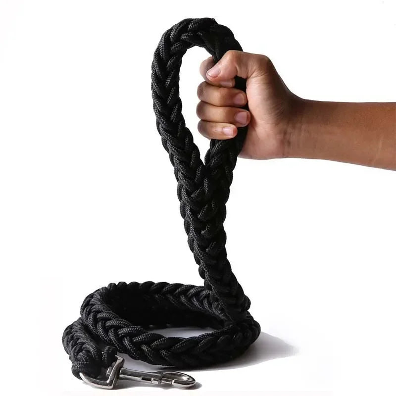 Laisse Corde Tressée Ultra-Résistante – Puissance & Contrôle Absolu 🐕🦺💪💛