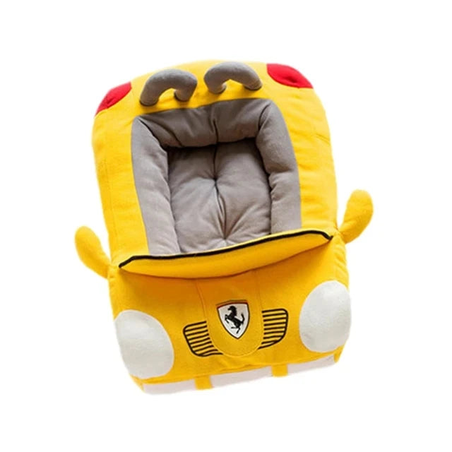 Luxury Car Bed Comfort+ – Ultra Soft Cosy Nook for Dogs 🚗🐶💛