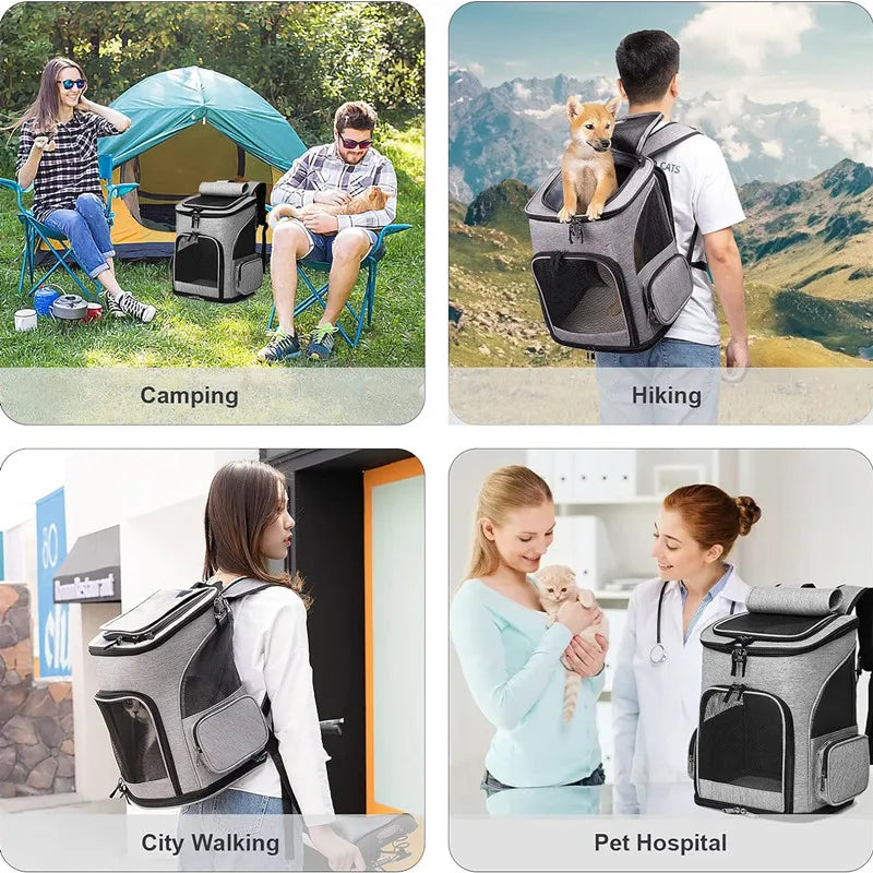 Sac Extensible Confort+ – Espace XL & Transport Respirant 🐶🐱💛
