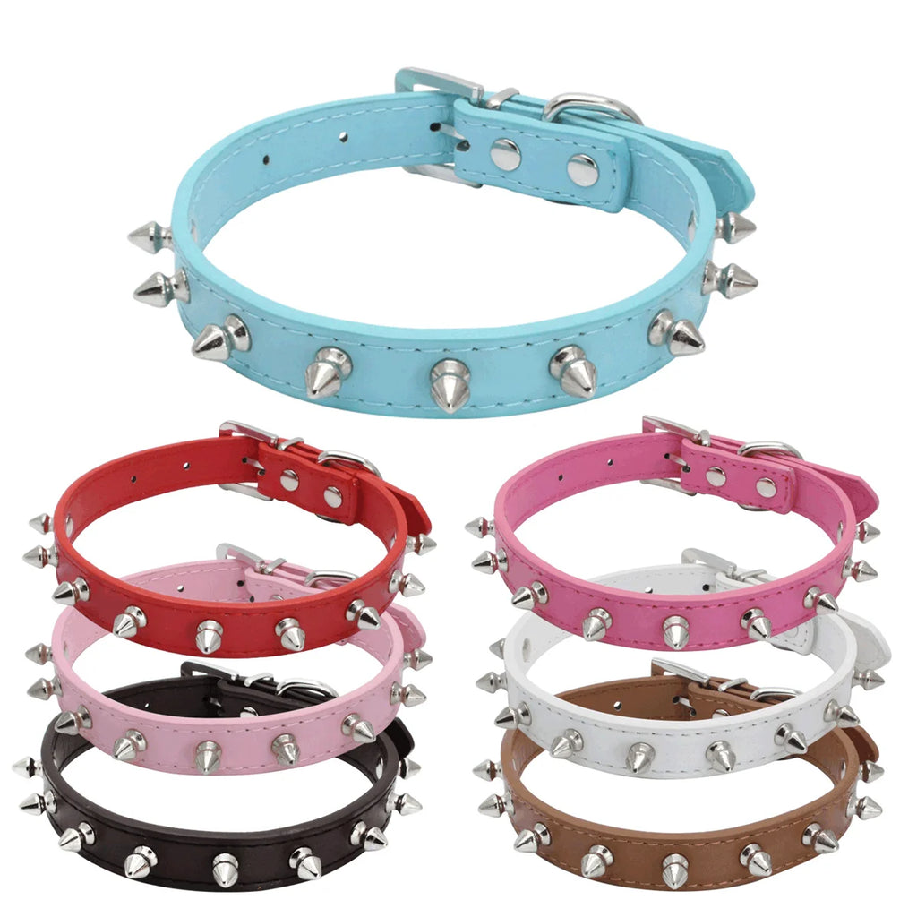 Collier Clouté Coloré – Style Rebelle & Unique 😎🐶💛