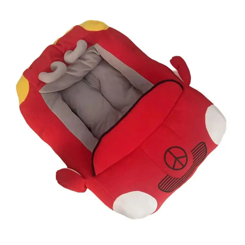 Luxury Car Bed Comfort+ – Ultra Soft Cosy Nook for Dogs 🚗🐶💛