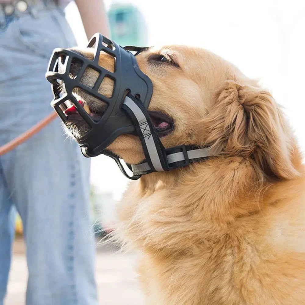 Museau Silicone Réfléchissant – Confort 360° & Sécurité Totale 🐶