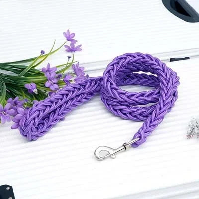 Ultra-Durable Braided Rope Leash – Absolute Power & Control 🐕🦺💪💛