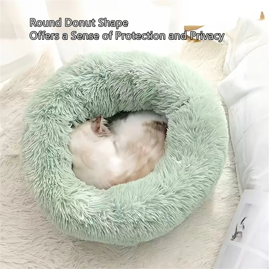 Calming Donut Bed – Anti-Stress & Deep Sleep ☁️💛