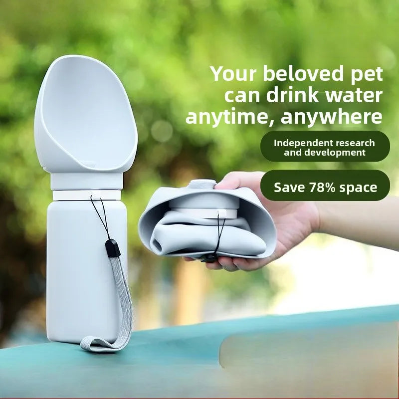 Collapsible Bottle 550ml – Stylish Hydration On the Go 🐶💧