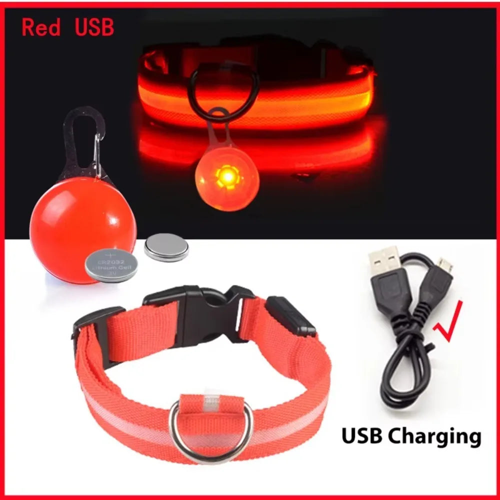 Rechargeable LED Collar – Night Visibility & Safety 🌙✨