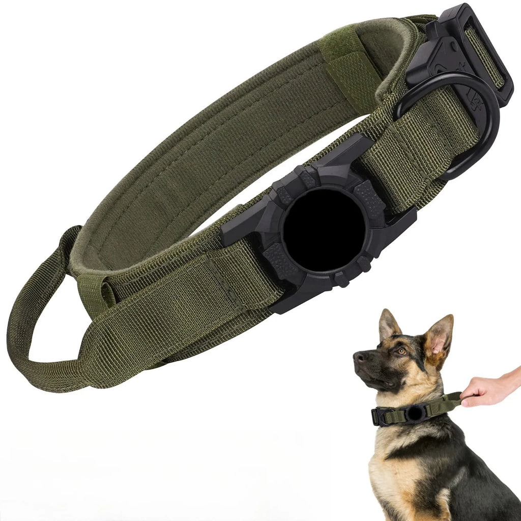 Collier Tactique avec Support AirTag – Contrôle Total & Sécurité Maximale 🐾📍